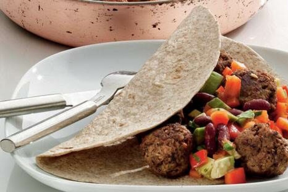 Krydrede frikadeller