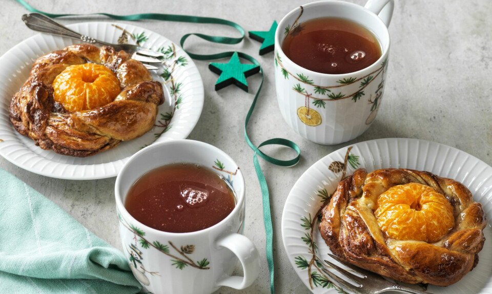 Kanelsnurrer med klementiner
