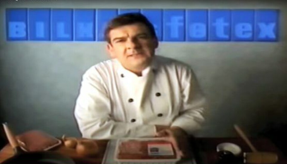 I 1990'erne bragede Søren Gericke ind i stuerne i tv-reklamerne for 'Mesterhakket'-fars. (Foto: PR)
