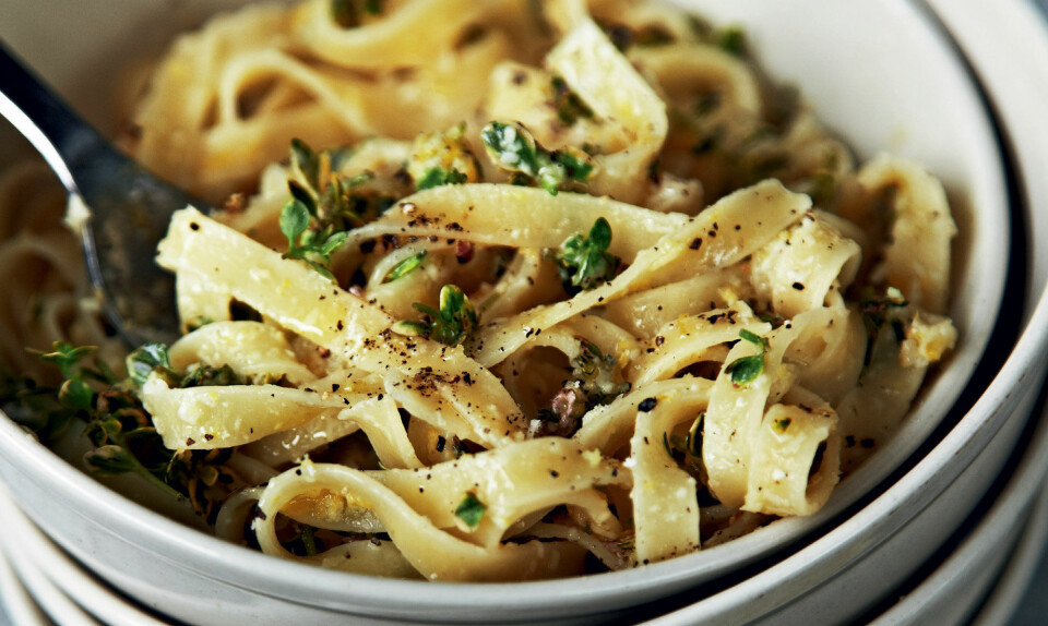 Aftensmad på 10 minutter: Pasta med citron & timian