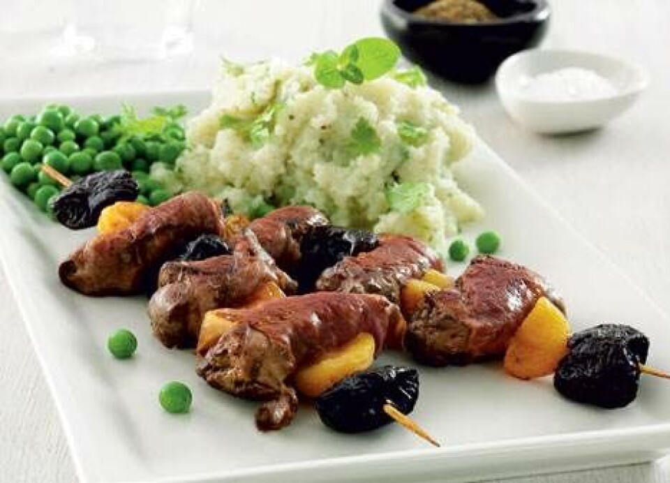 Kyllingelever med parmaskinke