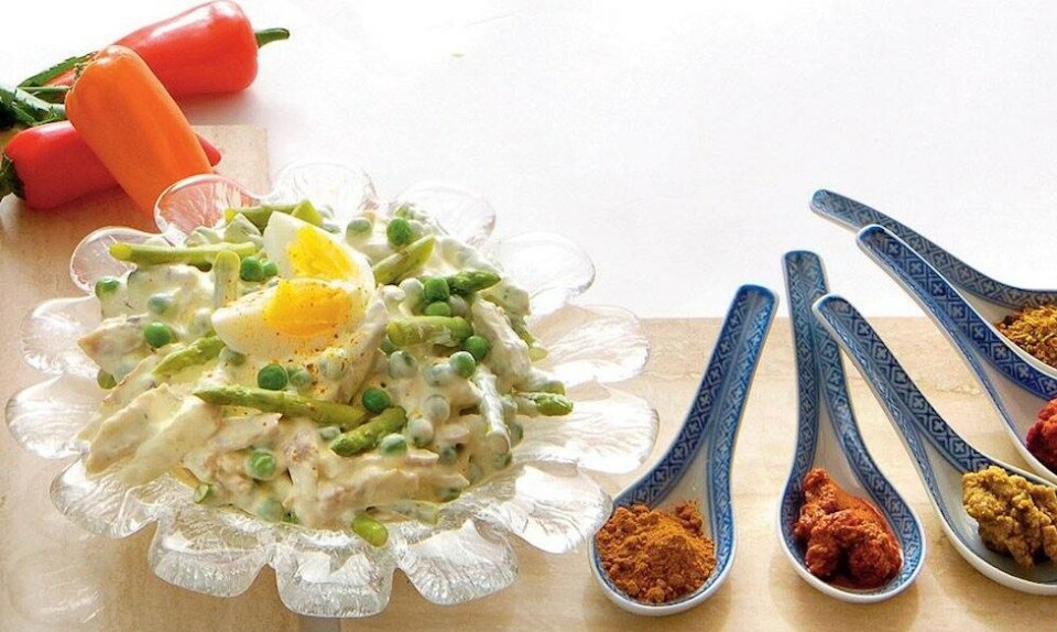 Kyllingesalat med karry