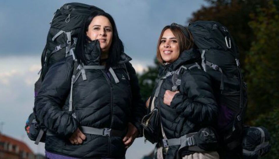 Jasmin og Mariam fra 'Først til verdens ende'. (Foto: Peter Leth-Larsen/TV 2)