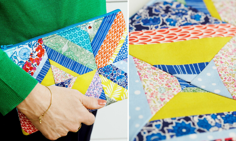 Patchwork taske clutch