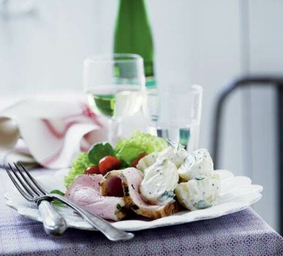 Svinefilet med spinatkartofler