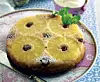 Upside-down kage med ananas