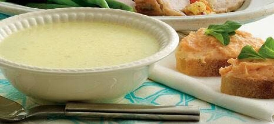 Kartoffelsuppe med laksebrød