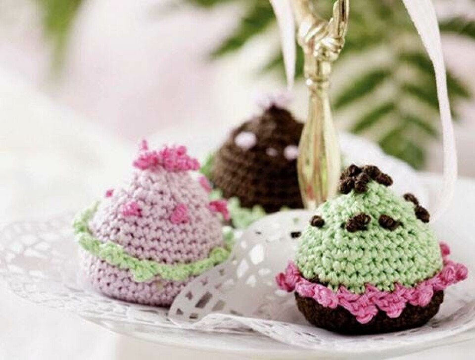 Hæklet muffin fra Hendes Verden