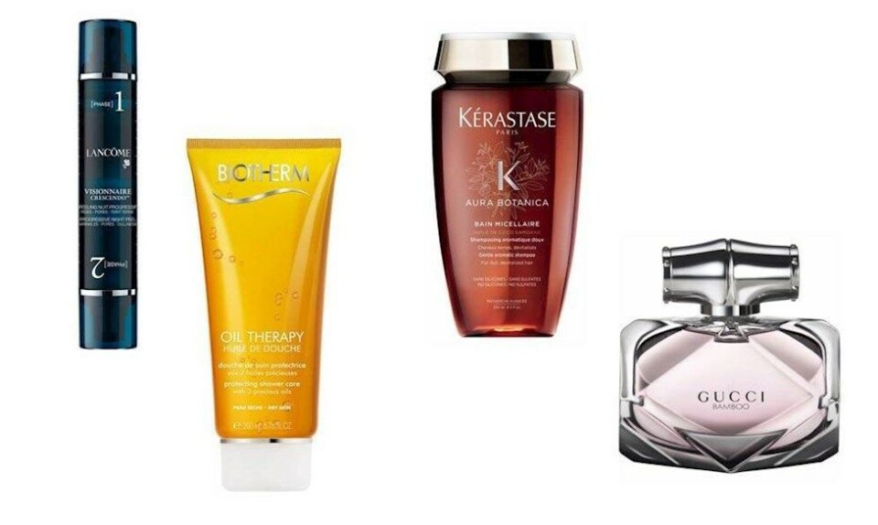 Skønhedsprodukter fra Lâncome, Kevin Murphy, Biotherm og mange andre