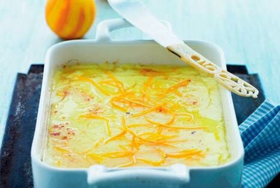 Crema catalana med appelsinhonning