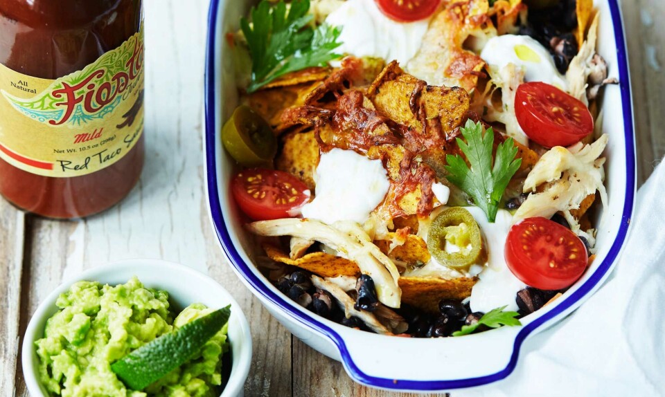 nachos med kylling opskrift