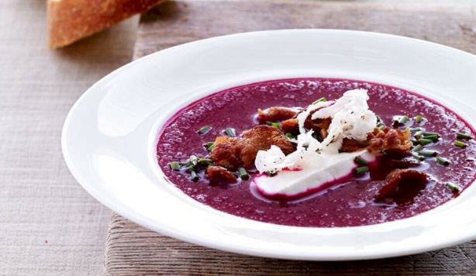 Rødbedesuppe opskrift