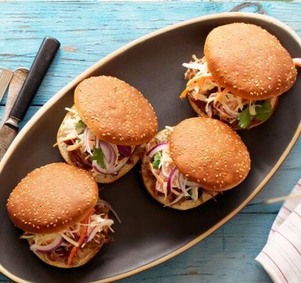 Pulled pork-burger