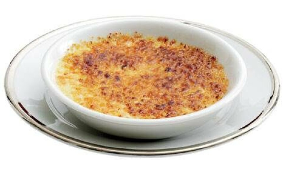 Risalamande a la creme brulée