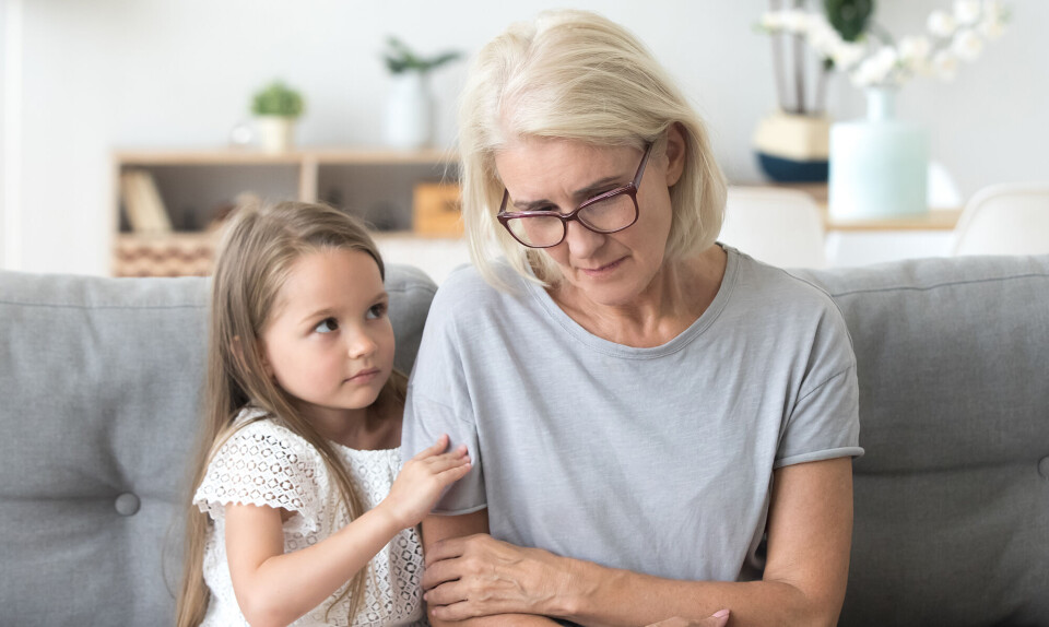 bedstemor og barnebarn