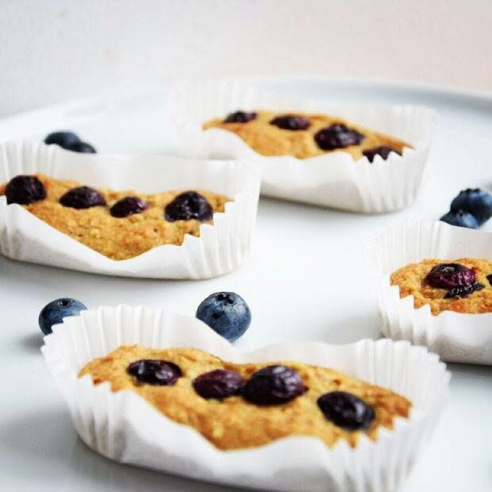 Sunde bananbrød med blåbær fra Hjemmet
