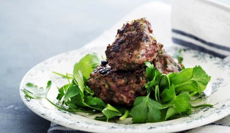 Opskrift på lammefrikadeller med mynte