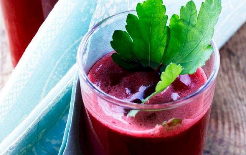 Rød powerjuice