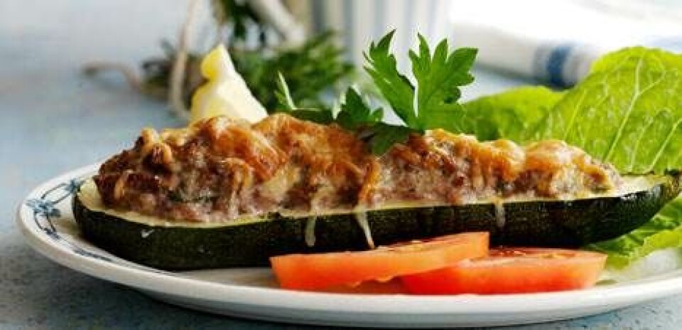 Farserede courgetter