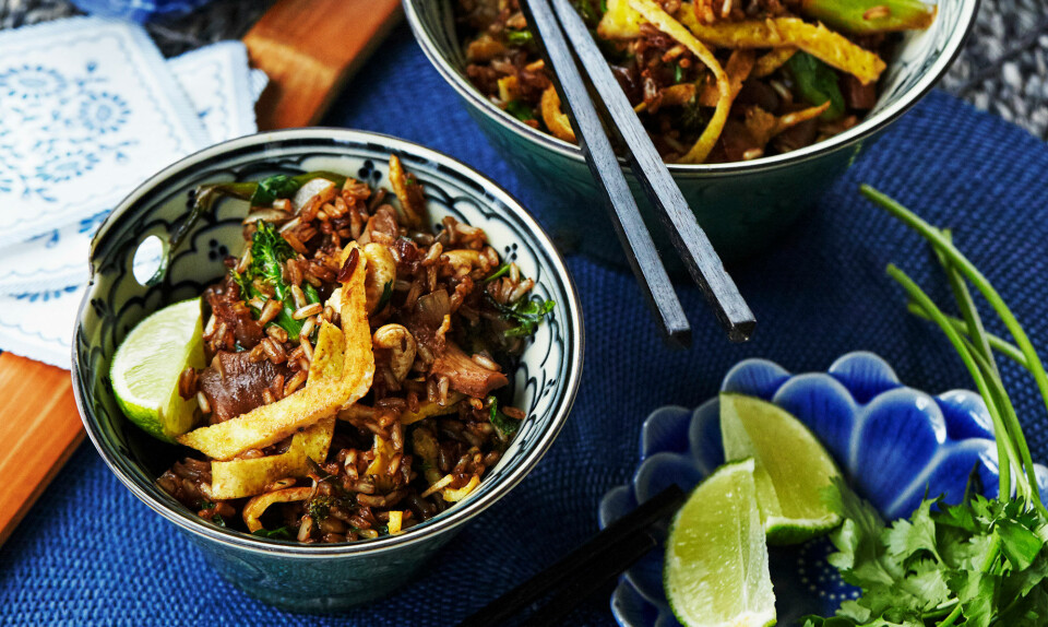 Opskrift på fried rice - stegte ris