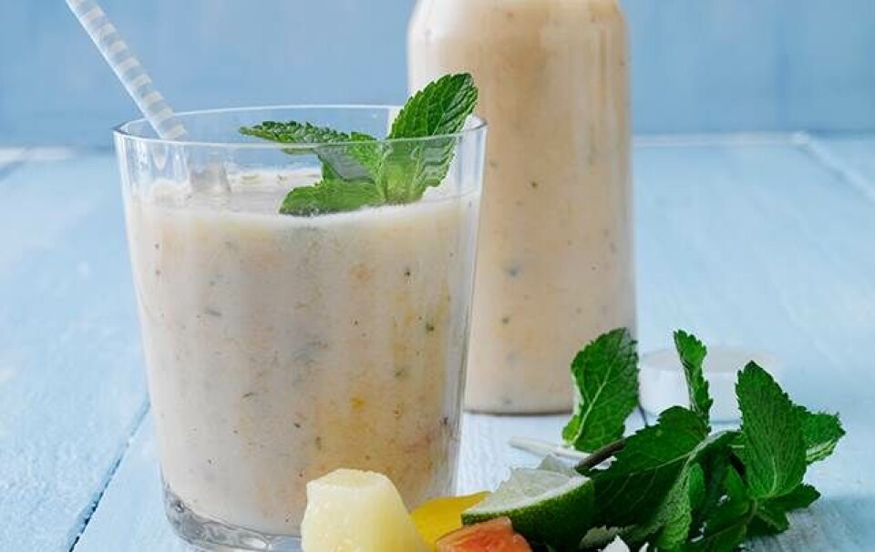 smoothie med mango & kokos