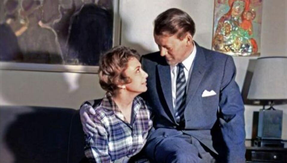 Privatfoto af Helle Virkner og Jens Otto Krag.