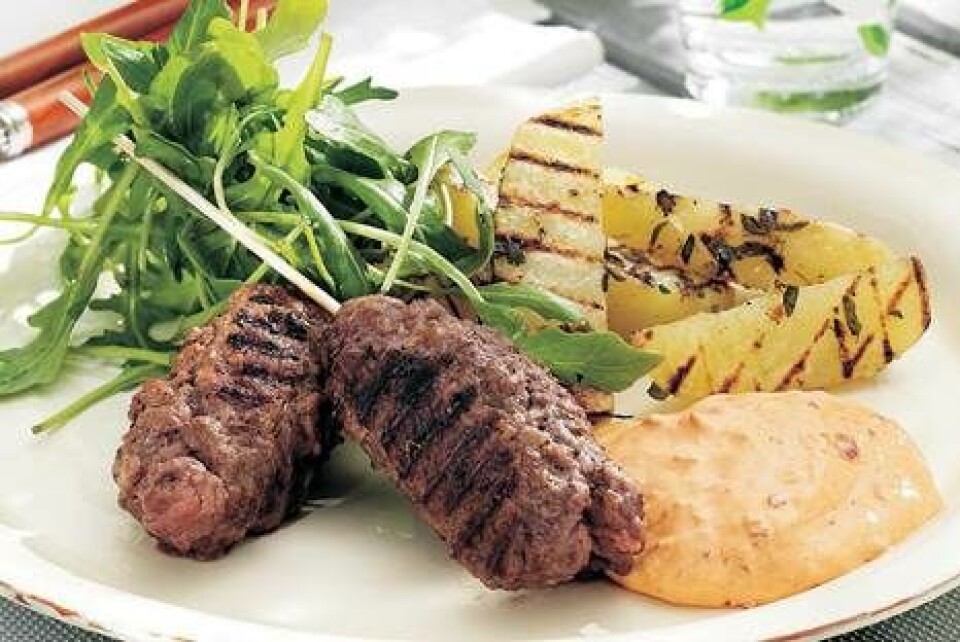 Okseruller med pomfritter