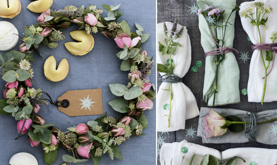 Blomster til nytårsbordet