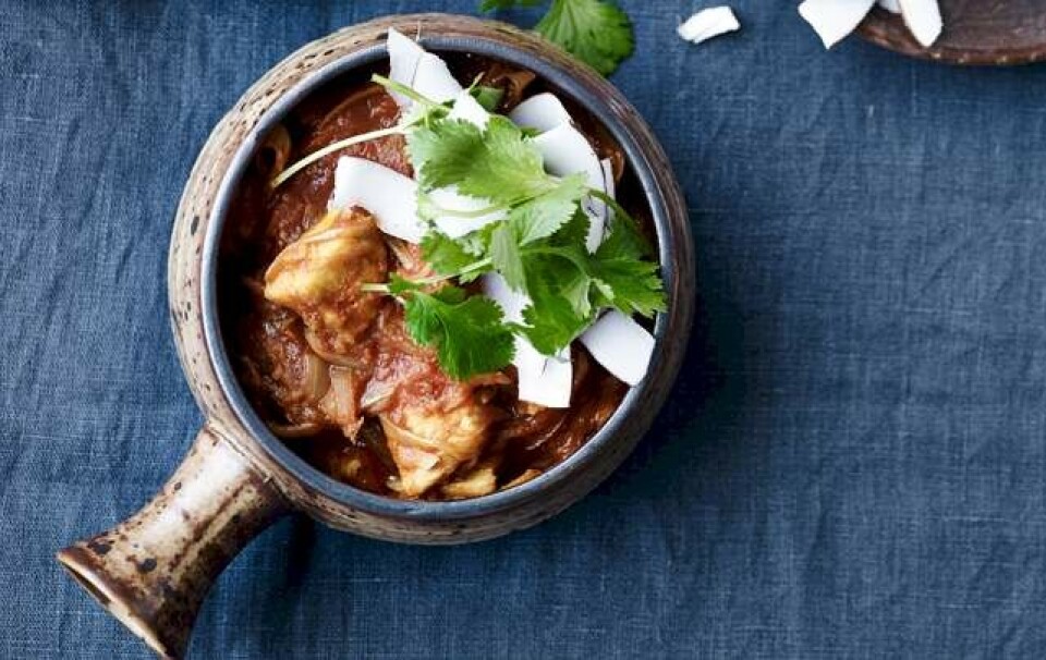 Få opskriften på skinny indian style chicken