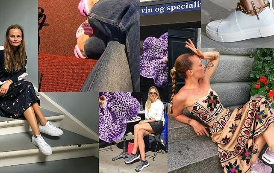 ”Jeg bruger sneakers til alt. Alt! Sommer og vinter, kort og langt, fest og ferie og altid på arbejde”