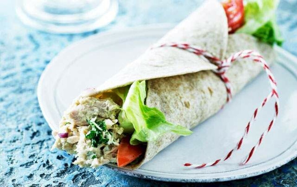 Opskrift på wrap med indisk tunmousse
