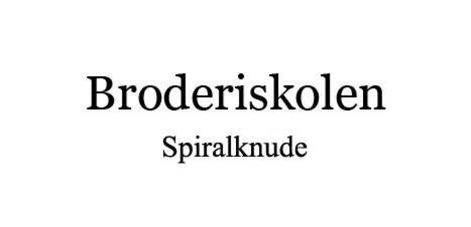 Spiralknude fra Hendes Verden