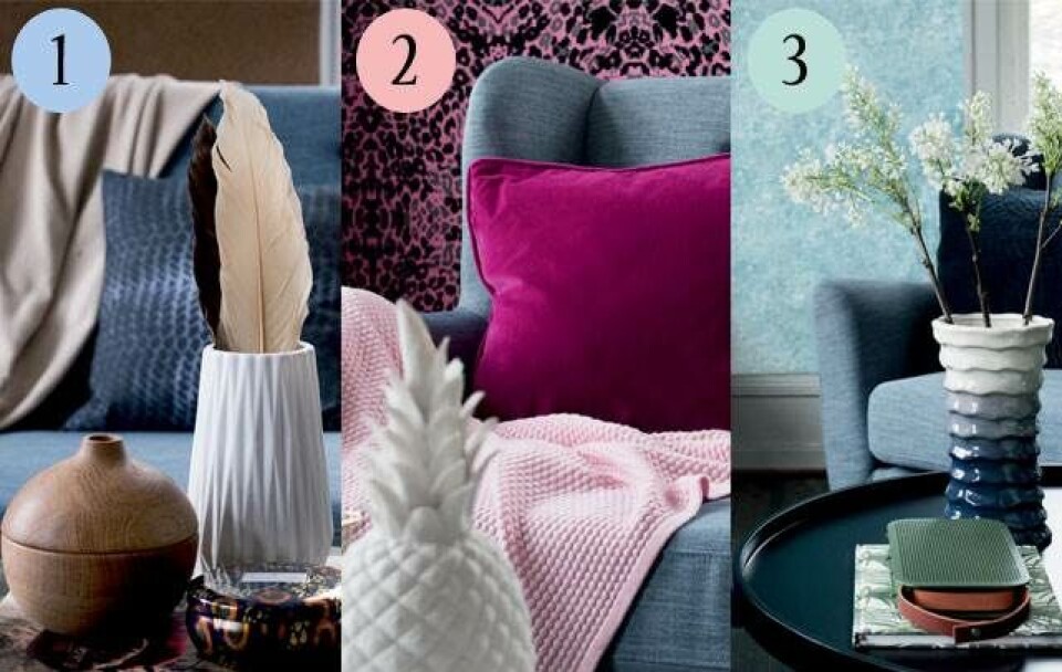 Ny stil i stuen: 3 look med den samme sofa
