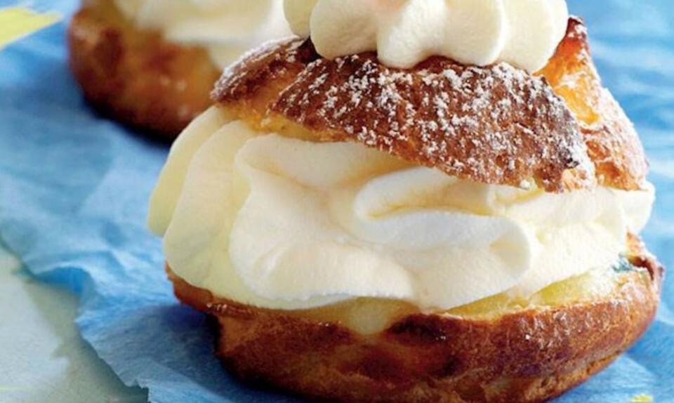 Fastelavnsboller med flødeskum