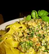 Mandagspasta med nøddecitronpesto