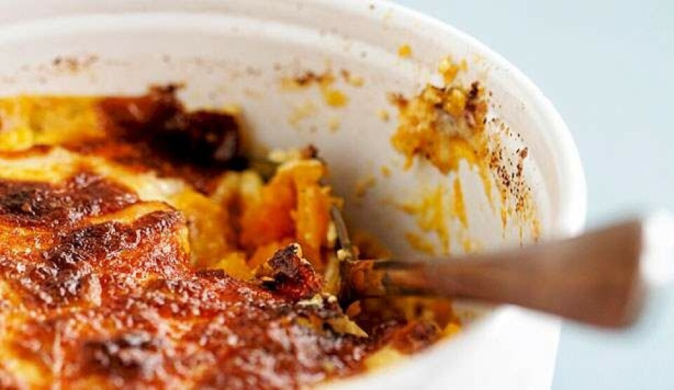 Græskargratin opskrift