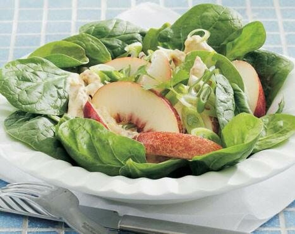 Salat med karrykylling