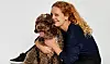 Mette Hovmand og hund