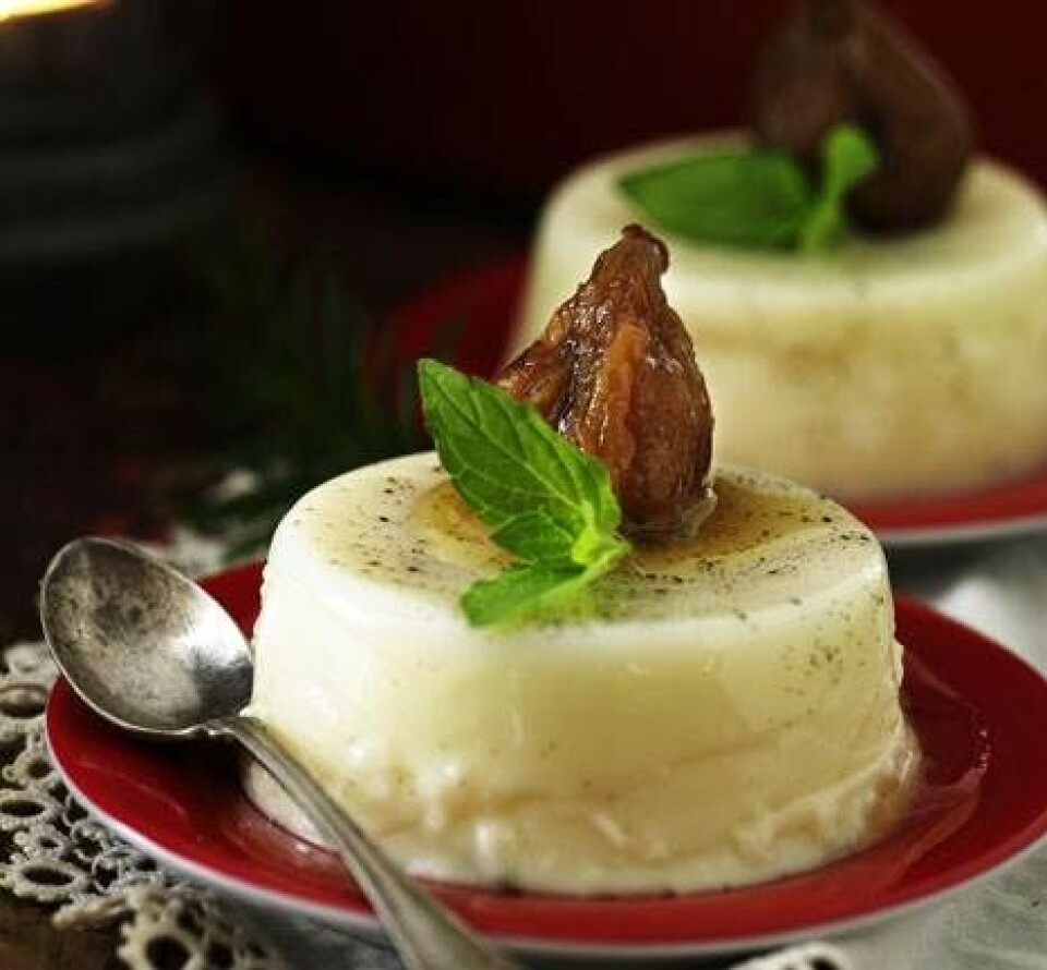 Pannacotta med syltede figner