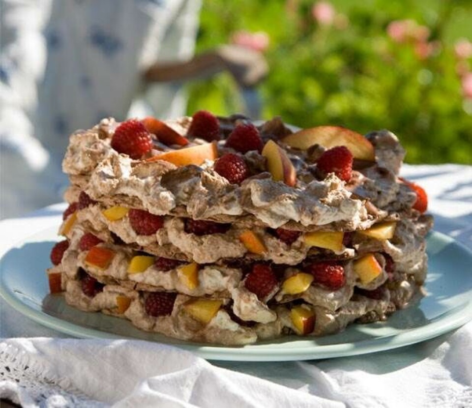 Chokomarengs med moccacreme