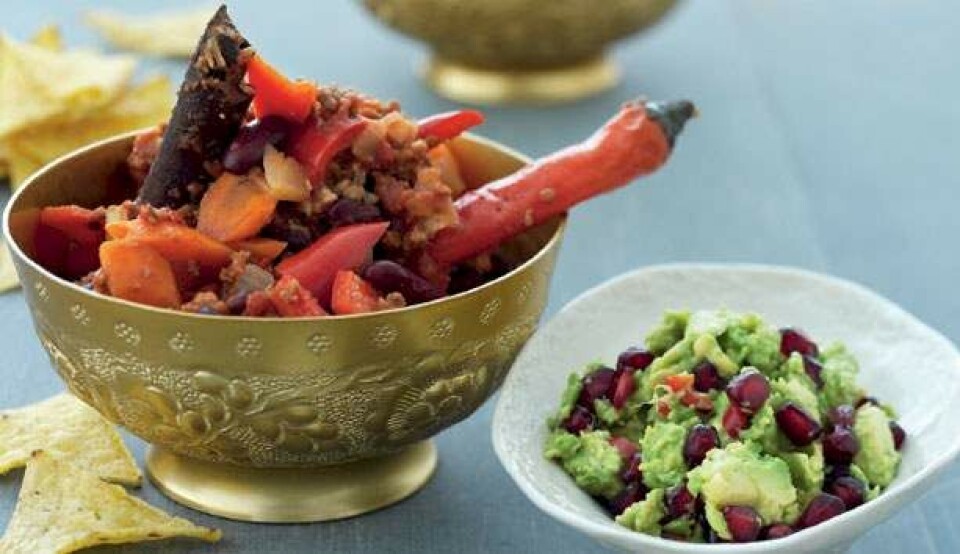 Opskrift på Chili con carne med chili, kanel og bitter chokolade