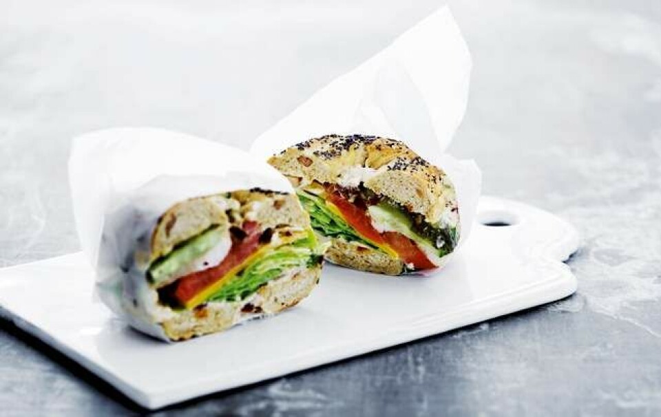 Opskrift på bagel med kylling