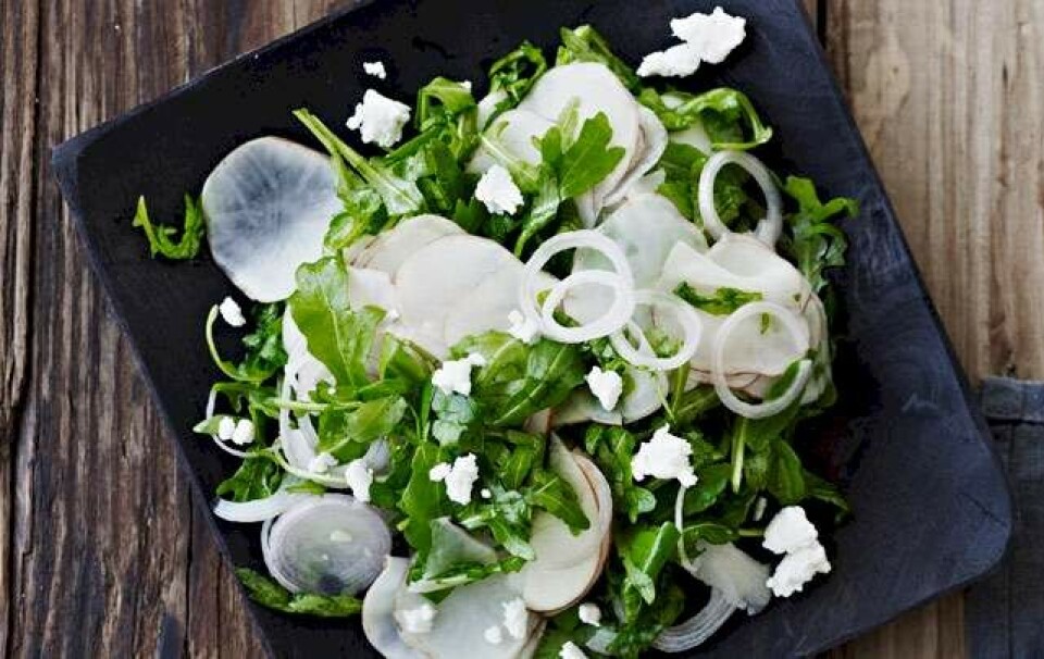 Salat af jordskokker & rucola