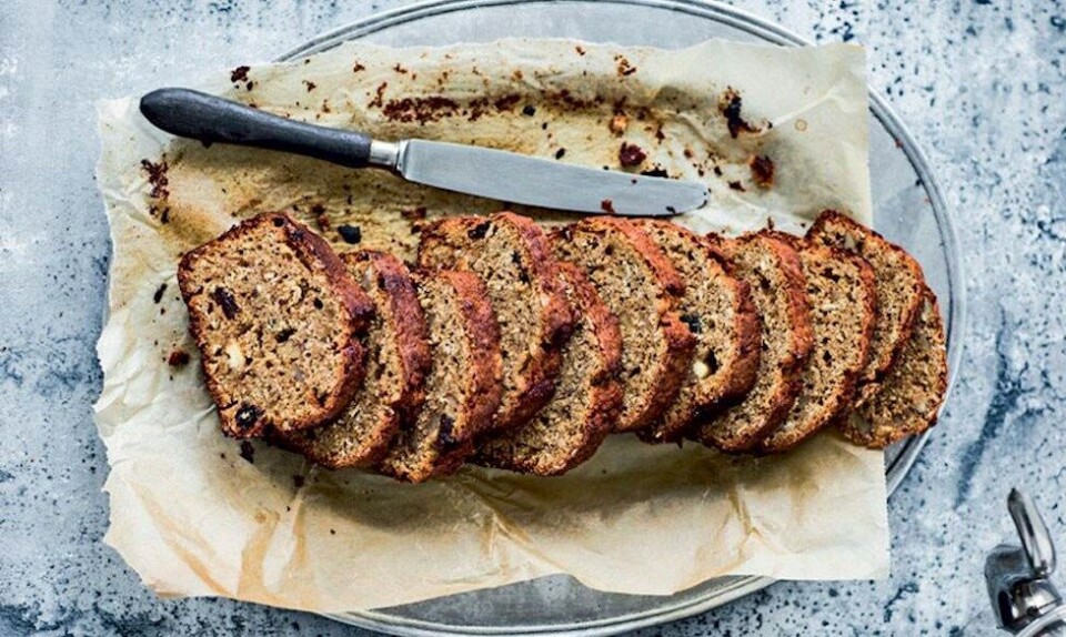 Nemt bananbrød med chokolade og havregryn