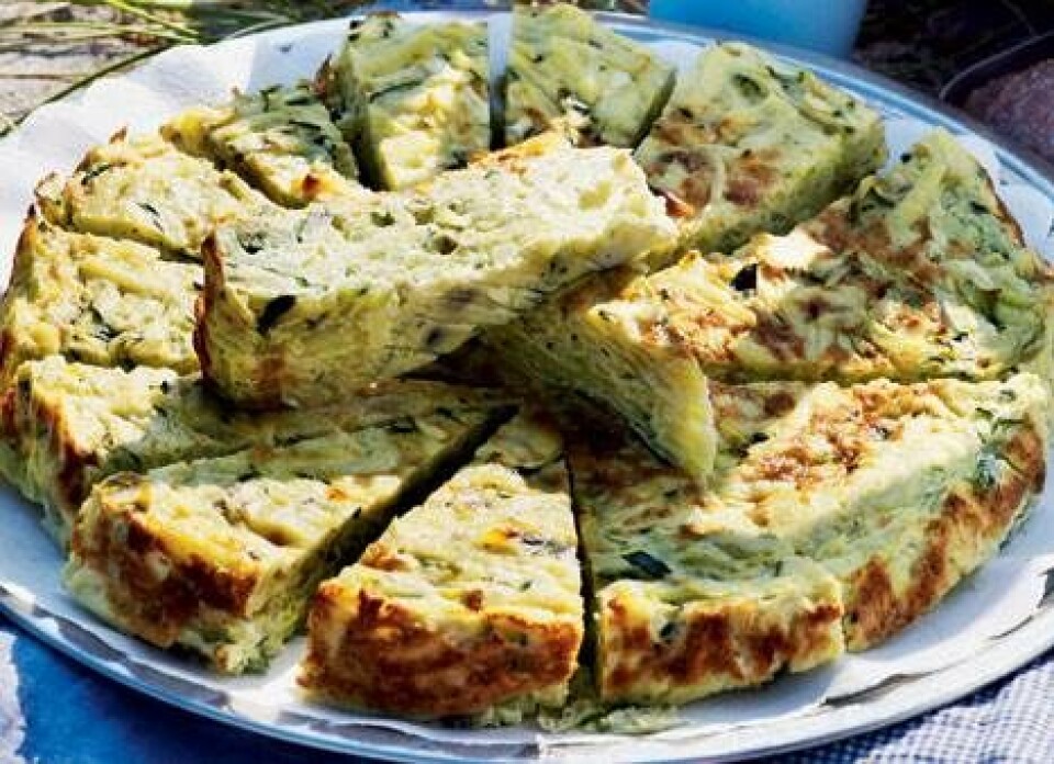Tortilla med squash