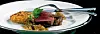 Tournedos med morkelsovs og grønsags/kartoffelkage
