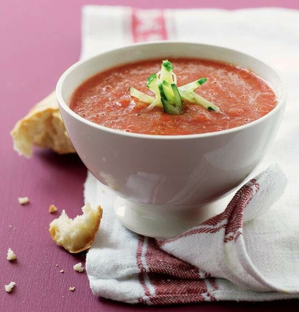 Kold tomatsuppe