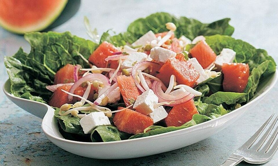 Melonsalat med feta