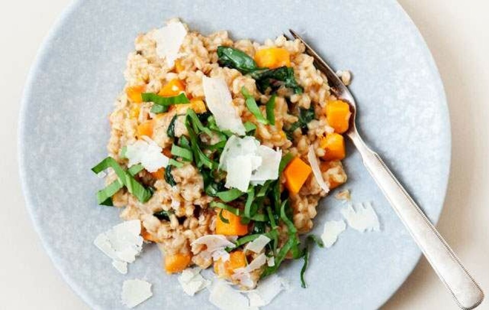 Opskrift på risotto med ramsløg og perlespelt