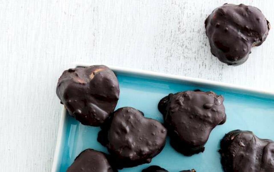 Peanut-chokolade hjerter